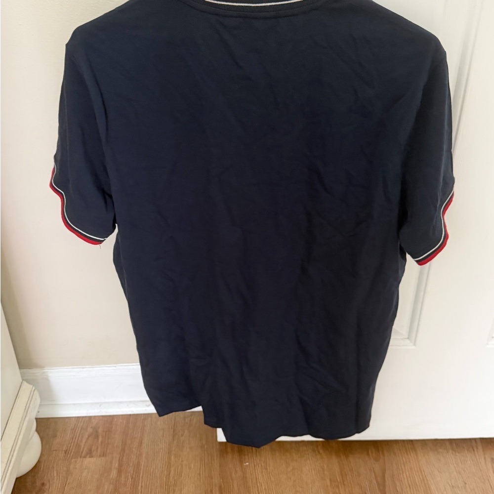 Ben Sherman Navy Short-Sleeve Pocket Tee with Red Trim - Picture 5 of 5
